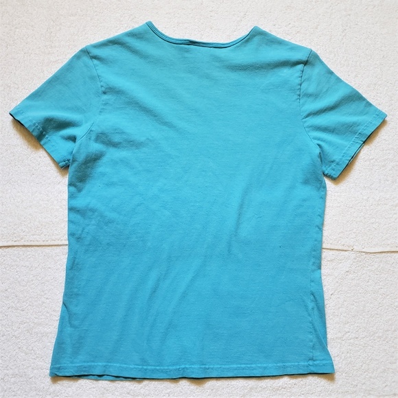 Basic Editions Turquoise T-shirt - S - Picture 3 of 5
